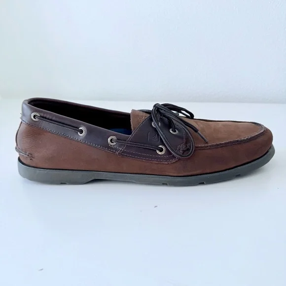 Sperry Top-Sider Mako 2-Eye Canoe Brown Moc Boat Shoes - Men’s Size 13 - Picture 3 of 15